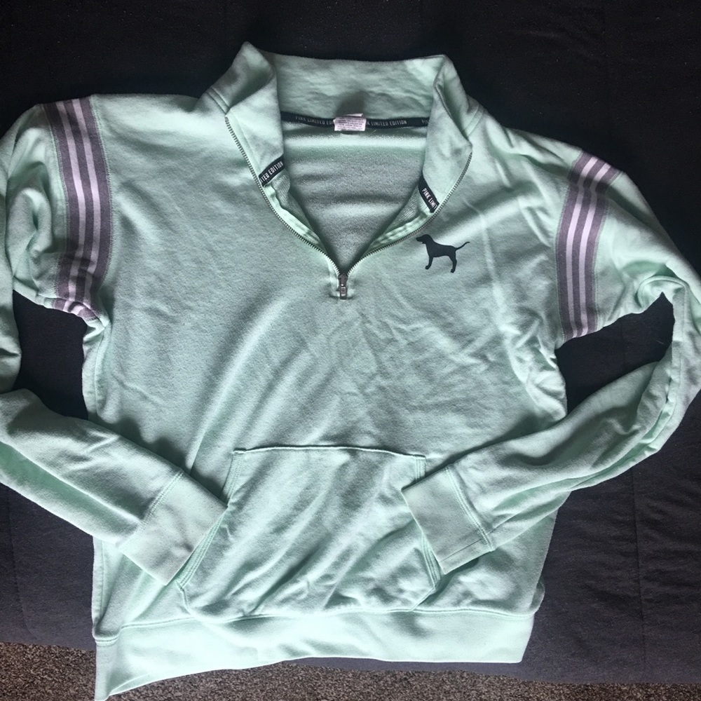 PINK half zip sweatshirt